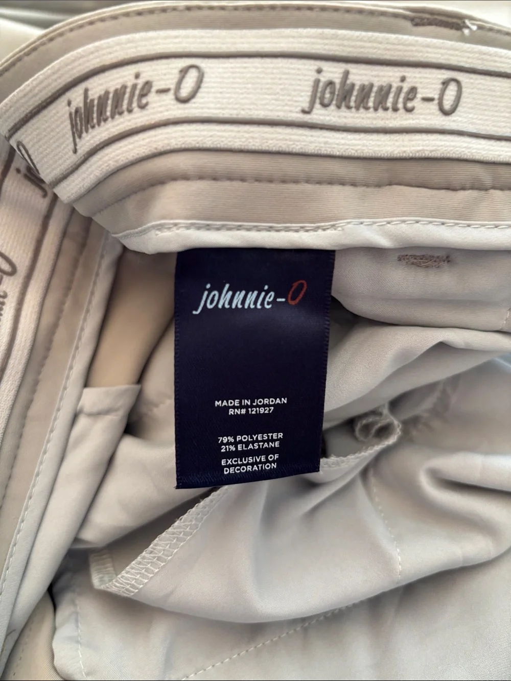 Johnnie-O Momentum Stretch Knit Performance Pants – Shadow – 38x30 – NEW
